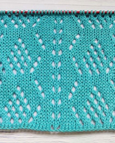 Diamond Knit Stitches - Free Knitting Patterns