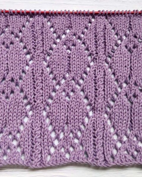 Diamond Knit Stitches - Free Knitting Patterns
