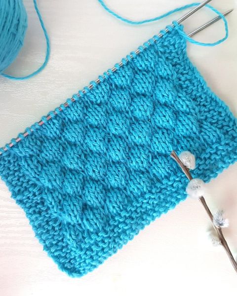 Bubbles Knit Stitch Pattern
