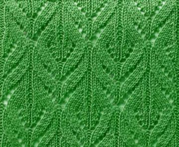 Lace Knitting Stitch Pattern