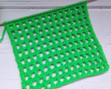 Mesh Stitch Knitting Pattern