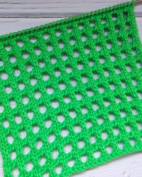 Mesh Stitch Knitting Pattern