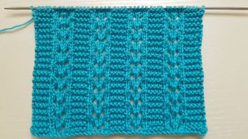 Easy Lace Knitting Stitch
