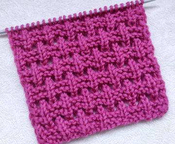 Relief Eyelet Stitch Kniting Pattern