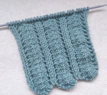 Lace Eyelet Stripe Knit Pattern