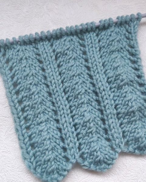 Lace Eyelet Stripe Knit Pattern