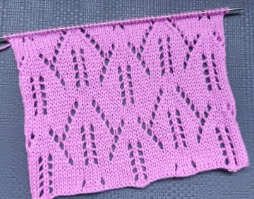 Lace Stitch Knitting Pattern