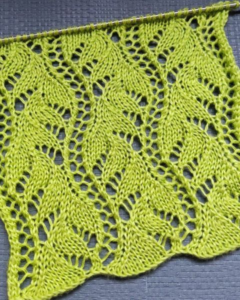 Lace Stitch Knitting Pattern for Stole
