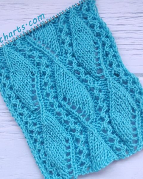 Lace Stitch Knitting Pattern for Stole