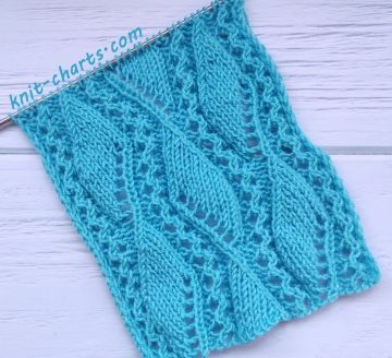 Lace Stitch Knitting Pattern for Stole