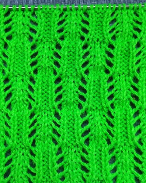 Bell Lace Knitting Stitch