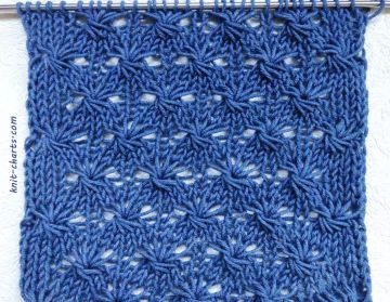 Star Lace Knit Stitch