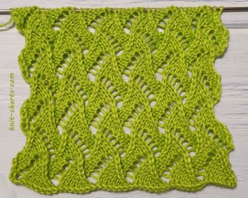 Lace Stitch Knitting Pattern