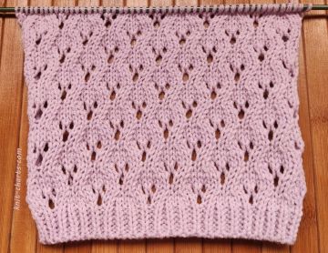 Lace Stitch Knitting Pattern