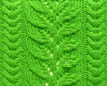 Leaf Knit Pattern