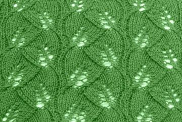 Leaf Lace Knit Stitch