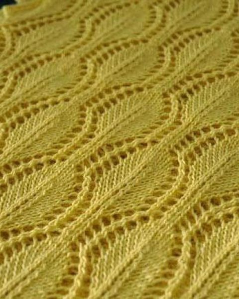 Leaf Lace Knit Stitch Pattern