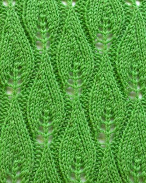 Leaf Knit Stitch Pattern