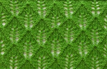 Leaf Knitting Stitch Pattern