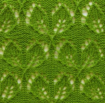 Leaves Knit Pattern