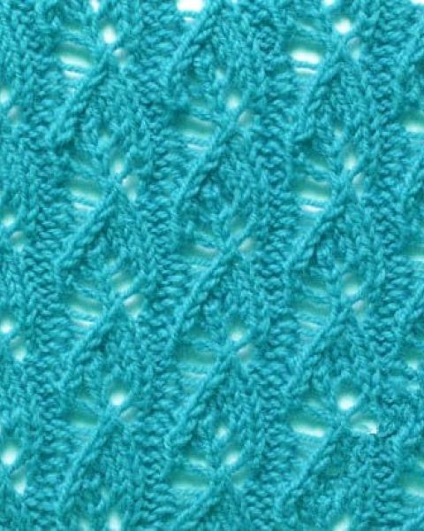 Leaves Knitting Stitch Pattern