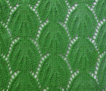 Leaves Knit Stitch Pattern