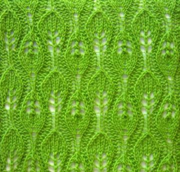 Leaves Knit Stitch Pattern