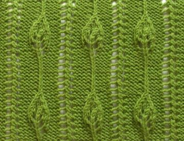 Leaf Knit Stitch Pattern
