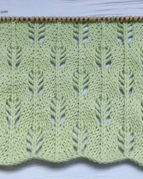 Leaves Stitch Knitting Pattern