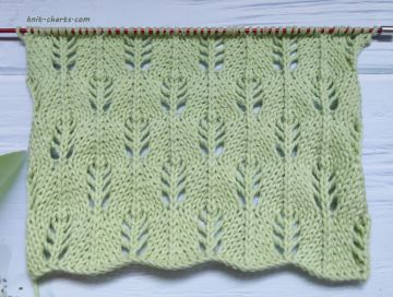 Leaves Stitch Knitting Pattern