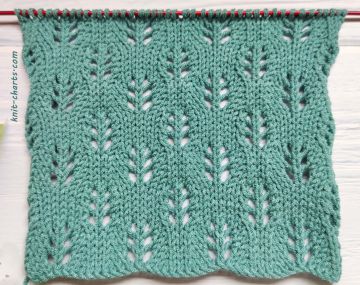Leaves Stitch Knitting Pattern