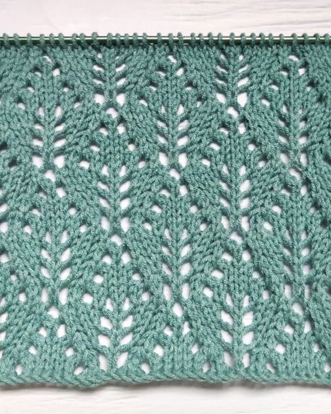 Leaves Stitch Knitting Pattern