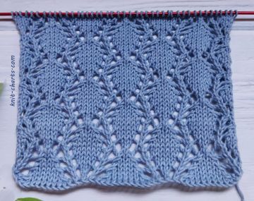 Leaves Stitch Knitting Pattern