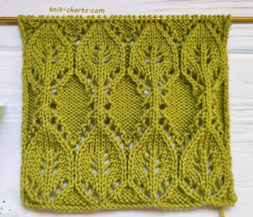 Leaves Stitch Knitting Pattern