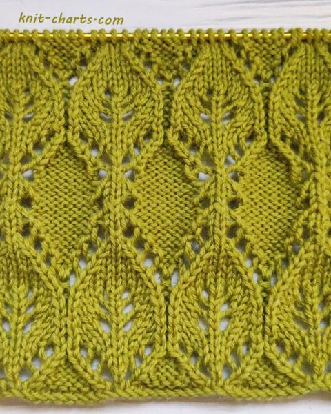 Leaves Stitch Knitting Pattern