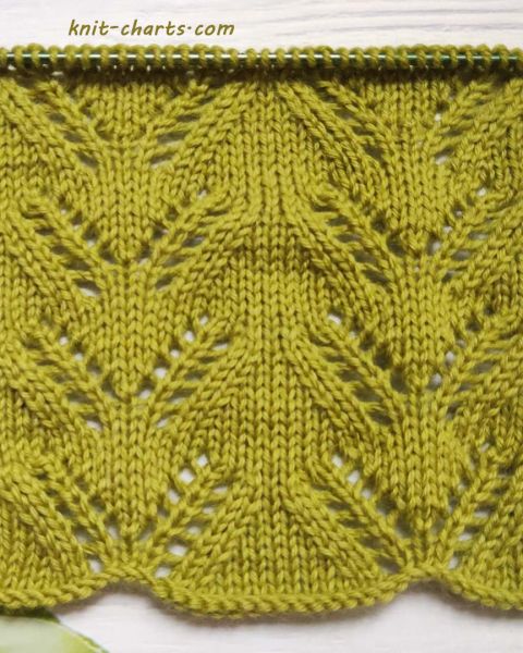 Leaf Stitch Knitting Pattern