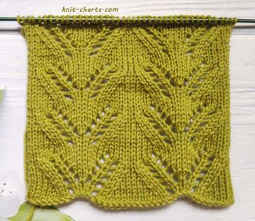 Leaf Stitch Knitting Pattern