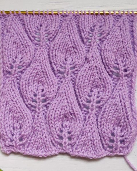 Leaf Stitch Knitting Pattern