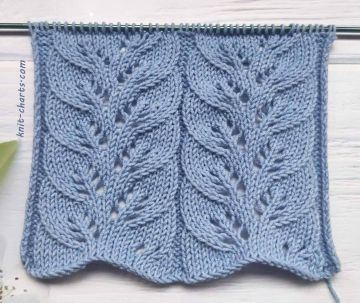 Leaf Stitch Knitting Pattern