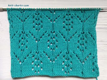 Lace Leaves Stitch Knitting Pattern