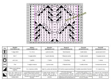 leaves stitch chart
