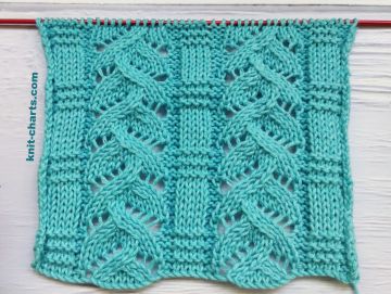 Leaves stitch Knitting Pattern