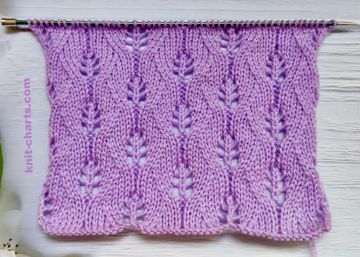 Leaves Stitch Knitting Pattern