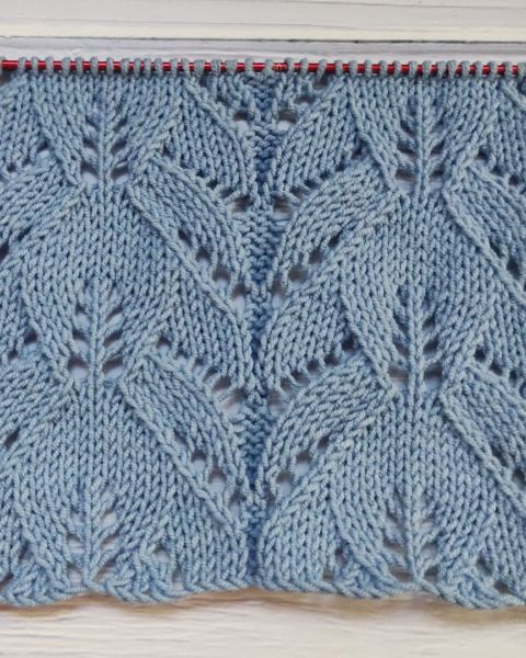 Leaves stitch Knitting Pattern