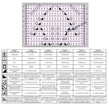 leaves stitch chart