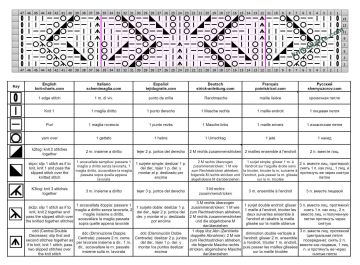 leaves stitch chart