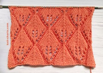 Leaf Stitch Knitting Pattern