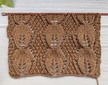 Leaf Stitch Knitting Pattern