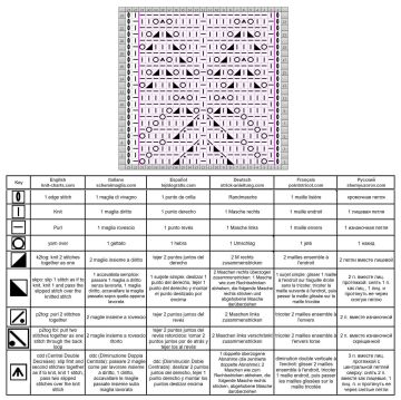 leaves stitch chart 