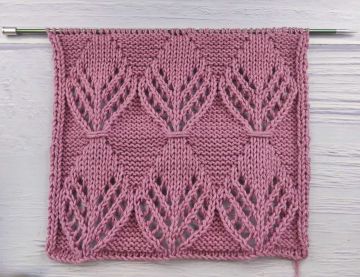 Lace Leaf Stitch Knitting Pattern
